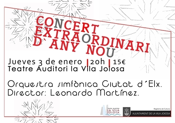 Concierto de Año Nuevo con la Orquesta Sinfónica Ciudad de Elche