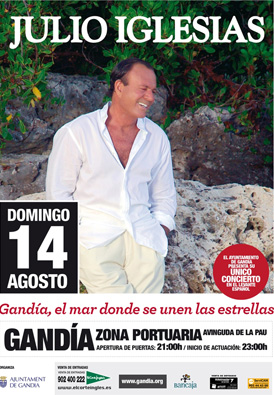Concierto Julio Iglesias en Gandía