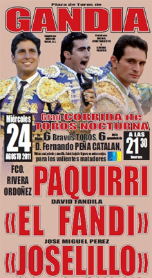 Toros en Gandía