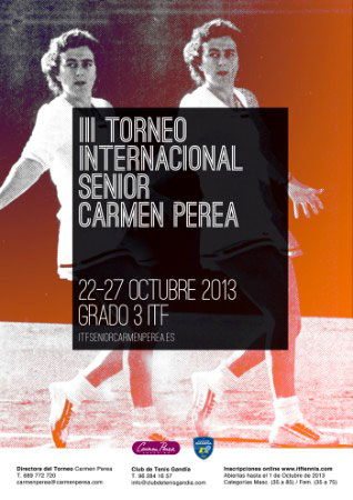 III Torneo de Tenis Senior “CARMEN PEREA” en Gandía