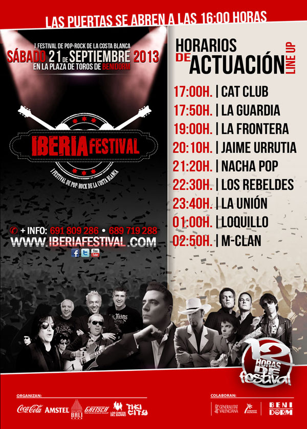 horario de actuacion iberia festival 2013