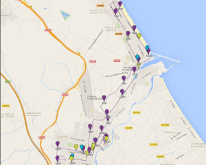 recorrido maraton gandia